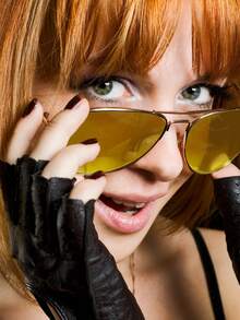 Women Fashion Glasses - Yellow - View 1