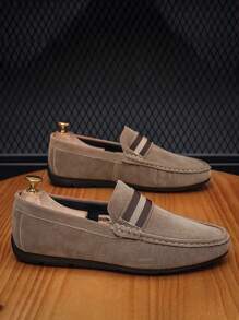 Mocassins souples pour hommes, chaussures à sou avec des penny, décontractées et à la mode (Il est recommandé de commander une taille supplémentaire)