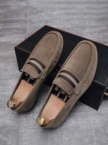 Mocassins souples pour hommes, chaussures à sou avec des penny, décontractées et à la mode (Il est recommandé de commander une taille supplémentaire)