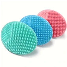 1pc Soft Silicone Baby Bath Brush - Gentle SkinSoother Massage Scrubber - Ideal Bath Essential For Moms, Nails-Friendly Design