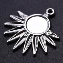 Bộ 5 mặt dây chuyền trang sức hoa hướng dương bằng thép không gỉ 304 phóng đại dùng để làm vòng tay/vòng cổ/bông tai DIY, phụ kiện trang trí mạ chân không 18k - phụ kiện inox - Xem 11