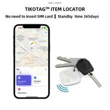 1pc Key Finder Luggage Tracker,Works With Apple Find My(IOS Only),Replaceable Battery, Lost Mode, Smart Key Finder Item Locator For Bags, Suitcases, Pet; - Multicolor - View 5