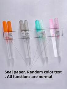 9pcs/Set Sterile Mixed Size Stainless Steel Piercing Tools. 7pcs Piercing Tools + 1 Tweezers + 1 Pair Gloves To Handle (14G 16G 18G 20G) IV Catheter Sealing Papers, Random Color & Text. Hollow Piercing Hole, Suitable For Men & Women Ear, Nose, Navel, Lip, Eyebrow, Tongue, Soft Tissue Piercing Beauty Tools