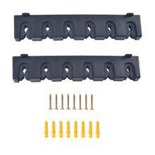 Wall Mounted Fishing Rod Bracket, Plastic Vertical Horizontal Bracket, Safety Fishing Rod Fixing Bracket Storage Rack, Fishing Accessory Bracket Suitable For Garage Shed Boat Storage Area - Multicolor - View 3