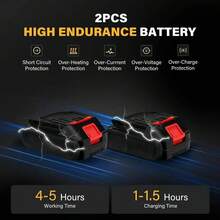 LYUWO Electric Scissors For Fruit Tree Pruning, Rechargeable Garden Lithium Battery Scissors For Tree Branch Cutting, Electric Scissors For Tree Branch Cutting, Lightweight And Non Tiring Electric Scissors For Tree Branch Cutting - Black - View 6