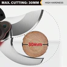 LYUWO Electric Scissors For Fruit Tree Pruning, Rechargeable Garden Lithium Battery Scissors For Tree Branch Cutting, Electric Scissors For Tree Branch Cutting, Lightweight And Non Tiring Electric Scissors For Tree Branch Cutting - Black - View 7