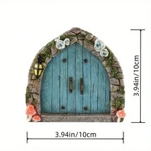 1 cái, Cổng cổ tích mini 3D sáng tạo Sân, sân vườn và trang trí nhà cửa - Trang trí cây bằng gỗ với thiết kế cảnh ngày lễ dễ thương, Nhà búp bê Cửa cổ tích sân vườn hai lớp 3D mới lạ kiểu cổ điển, Cửa cổ tích bằng gỗ lùn, Trang trí tâm trạng phù hợp tự làm, Ngày lễ, Tiệc theo chủ đề và trang trí Giáng sinh - Nhiều màu - Xem 2