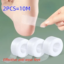 2Roll Anti-Wear Gel Heel Sticker Relief Pain Heel Patch Protector Waterproof First Aid Blister Foot Pad Care Cushion Insert Grip - Clear - View 1