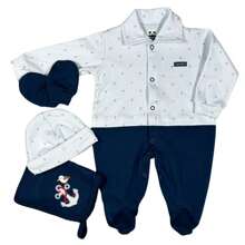 Espevitados Baby Girls Bodysuits - Màu xanh lam - Xem 2