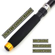 1 bucată 1,8 m 2,1 m 2,4 m 2,7 m 3,0 m 3,6 m Undiță opțională din fibră de carbon Undiță de pescuit pe plajă, cu buzunar super scurt, stâlp de spinning portabil, telescopic, crap, păstrăv, plajă