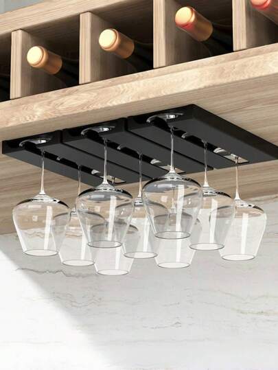 1pc High-Foot Wine Glass Rack, Home Wall-Mounted Wine, Red Wine Glass Hanging Rack, For Kitchen Living Room Home Red Wine Glass Inverted Hanging Rack