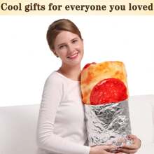 1 件玉米饼毯，适合成人和儿童，夏季空调罩，双面趣味食物形状圆形毯子，适合男士、女士和青少年的独特有趣礼物，260 GSM 柔软法兰绒玉米饼毯，60 英寸白色 - 紅色 - 查看 3