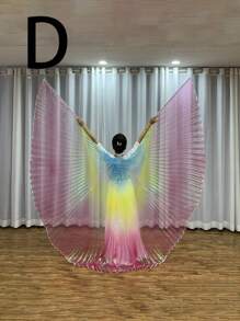 1pc Adult Belly Dance Wings Dance Butterfly Golden Wings Color Shot Props  Dance Performance 360-Degree Cape,Halloween Costume, Holiday Costume Props - Multicolor - View 17