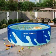 1pc Inflatable-Free Thickened Folding Round Swimming Pool, Outdoor Large Pool With Foldable Frame, Home Use - Diameter 1.2 Meters - View 5