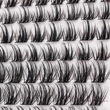 200PCS大容量睫毛書，自然密集分段式10mm-16mm假睫毛，C彎模擬柔軟、纖細和輕量虛假睫毛，超大容量高性價比，適用於日常家庭旅行使用，睫毛叢套裝 - C - 查看 4