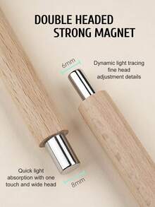 Beautizon Nailartlab 1 que nam châm hình mắt mèo, nam châm mạnh ở cả hai đầu, dụng cụ trang trí móng tay DIY, nhiều họa tiết phong cách Y2K. - Nhiều màu - Xem 2