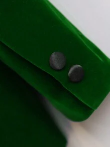 3 件套年轻男孩西装，夹克 + 裤子 + 领结，绅士装，秋冬 - 綠色 - 查看 9