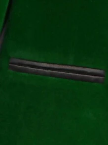 3 件套年轻男孩西装，夹克 + 裤子 + 领结，绅士装，秋冬 - 綠色 - 查看 10