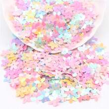 20g Paillettes 10mm Cup Five Finger Flower Sequin 1cm PVC Loose Sequins Pailette DIY Jewelry Making Clothing Sewing Accessories