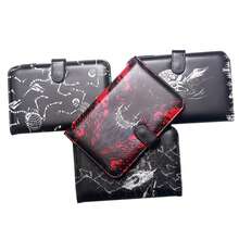 1pc Travel Document Organizer, Skull Pattern Passport Cover Wallet Ticket Holder - Multicolor - View 9