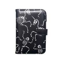1pc Travel Document Organizer, Skull Pattern Passport Cover Wallet Ticket Holder - Multicolor - View 11