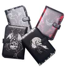 1pc Travel Document Organizer, Skull Pattern Passport Cover Wallet Ticket Holder - Multicolor - View 6