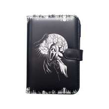 1pc Travel Document Organizer, Skull Pattern Passport Cover Wallet Ticket Holder - Multicolor - View 8