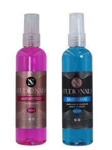 DUO EASY CLEAN LIMPIADOR RESIDUOS +  ANTISEPTIC4 BASICOS UÑAS ACRILICAS GEL - Multicolor - Ver 1