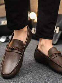 Summer Men's Shoes, Fashion Non-Slip Durable Moccasins, Loafers Style Recommend Buying One Size Up