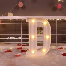 1 Peça Luz de Letra de LED, Cenário de Proposta Romântica Surpresa, Presente de Natal, Decoração Central, Adequado para Decoração de Aniversário/Casamento/Aniversário/Dia dos Namorados/Halloween/Natal/Ano Novo 2025, Presente de Aniversário e Feriado Perfeito para Família, Decoração de Quarto, Decoração de Festa, Branco (Baterias Não Incluídas)