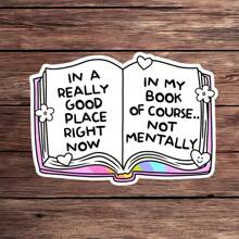 1PC Bookish Sticker - Scholastic Book Fair High, Reading Book Nerd Introvert Theme - Cute, Durable Vinyl Decal For Laptops, Water Bottles, Notebooks - Perfect For Readers, Librarians, Teachers - Waterproof, UV-Resistant, Adhesive Literary Accessory For Book Lovers, Quiet Enthusiasts Of Solitude - Multicolor - View 11