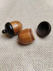 1 Hộp Đựng Thuốc Bằng Gỗ, Hộp Đựng Thuốc Bằng Gỗ Mini Khẩn Cấp, Hộp Đựng Thuốc Di Động, Lý Tưởng Cho Sử Dụng Ngoài Trời - màu nâu - Xem 6