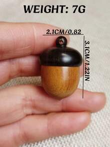 1 Hộp Đựng Thuốc Bằng Gỗ, Hộp Đựng Thuốc Bằng Gỗ Mini Khẩn Cấp, Hộp Đựng Thuốc Di Động, Lý Tưởng Cho Sử Dụng Ngoài Trời - màu nâu - Xem 2