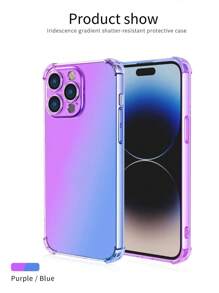 1 szt. Etui na telefon Ombre, kompatybilne z iPhonem 15 14 13 12 11, miękkie etui zabezpieczające przed upadkiem