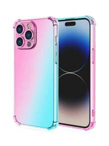 1 szt. Etui na telefon Ombre, kompatybilne z iPhonem 15 14 13 12 11, miękkie etui zabezpieczające przed upadkiem