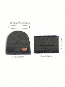 Men Hat Set - 黑色 - 查看 3