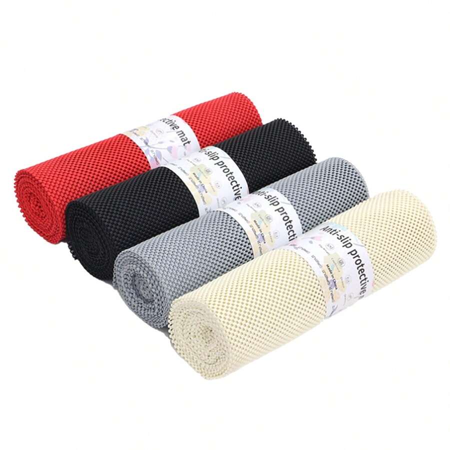 Shelf Cabinet Liner Non-Adhesive ,Strong Grip Non Slip Shelving Liner For Kitchen Cabinets, Easy Install Storage, Drawers, Shelves Kitchenware Tableware Light Gray Liners - Multicolor - View 1