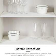 Shelf Cabinet Liner Non-Adhesive ,Strong Grip Non Slip Shelving Liner For Kitchen Cabinets, Easy Install Storage, Drawers, Shelves Kitchenware Tableware Light Gray Liners - Multicolor - View 4