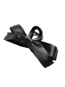 Nơ vải thủ công dành cho nữ Kẹp tóc lớn màu đen và trắng Satin mịn, Vuốt tóc phong cách thanh lịch cổ điển thời trang và linh hoạt, thích hợp cho các chuyến đi chơi hàng ngày, các bữa tiệc thông thường, đi làm và ngày lễ, để buộc, kiểu tóc búi và cập nhật, rửa mặt, phụ kiện trang điểm và quần áo - Nhiều màu - Xem 7
