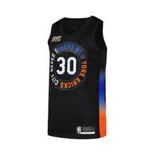 Nike Áo đấu cầu thủ Swingman màu đen của đội New York Knicks dành cho nam của Boyfriend Style Julius Randle - Phiên bản thành phố - màu đen - Xem 4