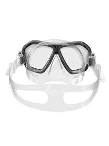 MYSTYLE Máscara de buceo y esnórquel para adultos, máscara de natación transparente, gafas de buceo antivaho, con cubierta nasal, adecuada para buceo, esnórquel, natación, artículos esenciales de playa, accesorios de playa, flotador de piscina - Negro - Ver 4