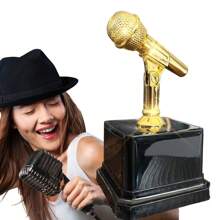 GRUPO CARNAVALLIA Trofeo Grammy Estatuilla Micrófono Premio Musical Decoración