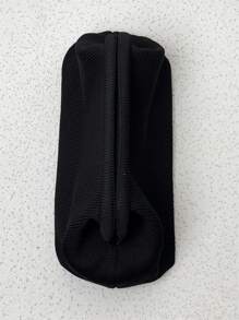 CALINNL Clutch Handbag Women Cosmetic Bag Geometric Stripe Crochet Makeup Pouch For Travel/Shopping, Perfectly Matching With Vacation Outfits Women - Black - View 7