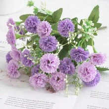 1PC Artificial Flowers Carnation Silk Daisy Bouquets Hydrangea For Autumn Ations Wedding Vase For Home Dining Room Bedroom Decorations, Festival Birthday Party Accessories, Wedding Venue Background Decorations Home Decor Christmas Decorations Christmas - Carnation 1-multicolor - View 16