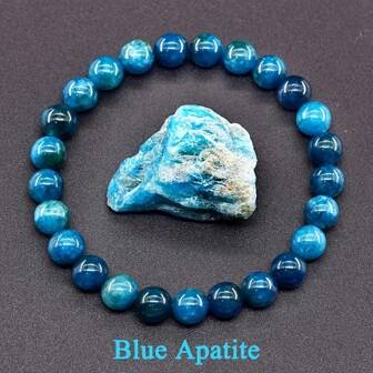 1pc 8mm Natural Stone Rotational Bracelet, Unisex, Summer Bracelet With Healing Beads, Safe, Auspicious, Elevates Spirituality And Soothes Emotions - Lucky Bracelet - Attracts Wealth, Suitable For Daily Wear, Valentine's Day And Birthday Gift