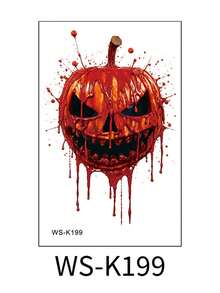 Halloween Temporary Tattoo Sticker Bloody Scar Simulation Waterproof Horror Realistic Disposable Sticker