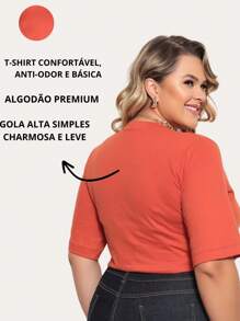 Plus Size Blouses - 橘色 - 查看 5