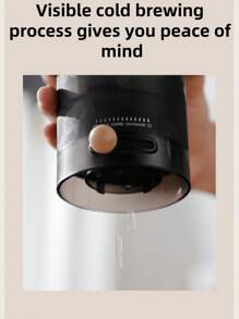 IMESA 1pc Portable Cold Brew Pot Cold Brew Pot Iced Coffee Ice Brew/Ice Drip Pot Hand Brew Pot Can Be Hot Water Brew Or Cold Brew Espresso Coffee Utensils Coffee Machine - Grey - View 4