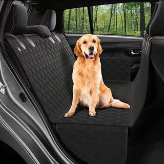 1片加厚防水牛津布宠物垫，适用于汽车后座和后备箱，保持您的爱车清洁整齐。