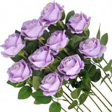 1/5入組人工玫瑰花新娘花束，適用於廚房和餐桌裝飾、情人節禮物、生日派對裝飾、婚禮花籃、新娘手持鮮花、家居裝飾、餐廳、臥室、窗臺、花瓶、新年裝飾、戶外花園、學季的開始、家居裝飾和學用品